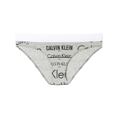 Imagen principal de producto de Calvin Klein Underwear bragas con logo estampado - Gris - Calvin Klein
