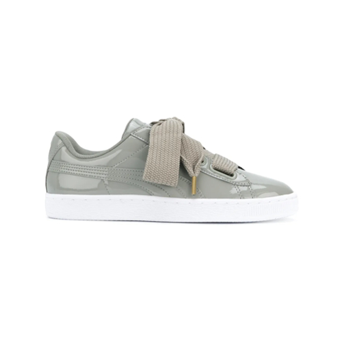 puma basket heart verdes