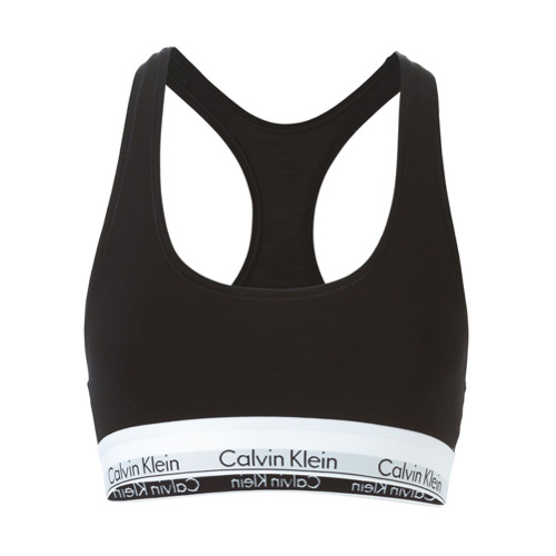 Imagen principal de producto de Calvin Klein Underwear sujetador deportivo elÃ¡stico con logo - Negro - Calvin Klein
