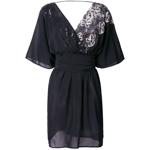 Imagen principal de producto de La Perla vestido de noche con apliques - Negro - La Perla