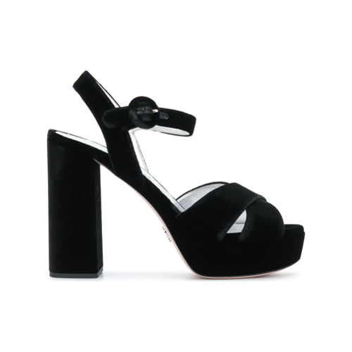 Prada sandalias de plataforma - Negro - Prada | Mystilo