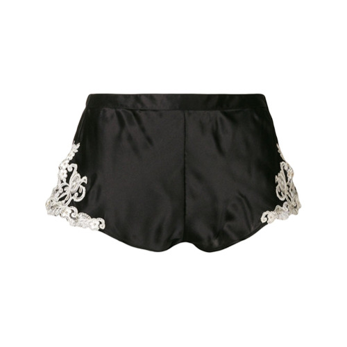 Imagen principal de producto de La Perla shorts con diseÃ±o bordado - Negro - La Perla