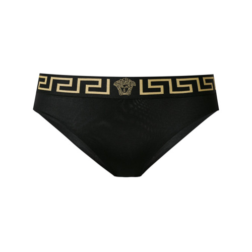 Imagen principal de producto de Versace bragas con cinturilla Grecca - Negro - Versace