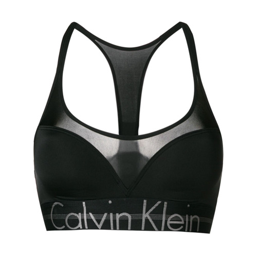 Imagen principal de producto de Calvin Klein Underwear sujetador con logo - Negro - Calvin Klein
