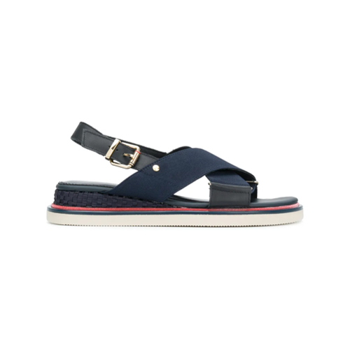 Tommy Hilfiger sandalias con tiras cruzadas - Azul - Tommy Hilfiger |  Mystilo