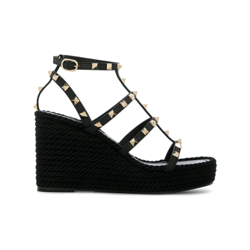 sandalias cuña vestir
