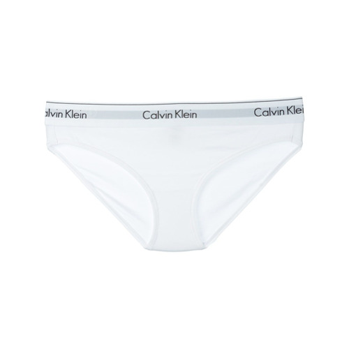 Imagen principal de producto de Calvin Klein Underwear braguitas con logo estampado en la cinturilla - Blanco - Calvin Klein