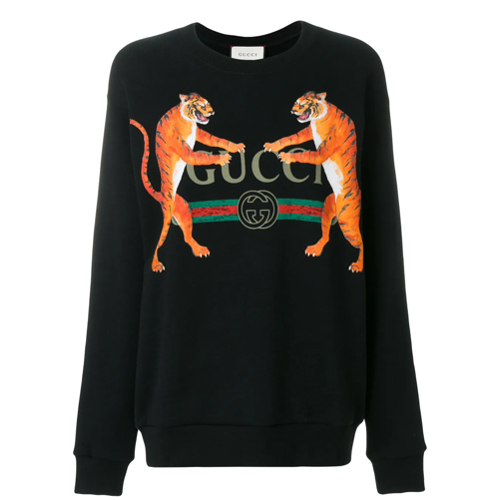 Gucci sudadera con estampado de tigre - Negro - Gucci | Mystilo