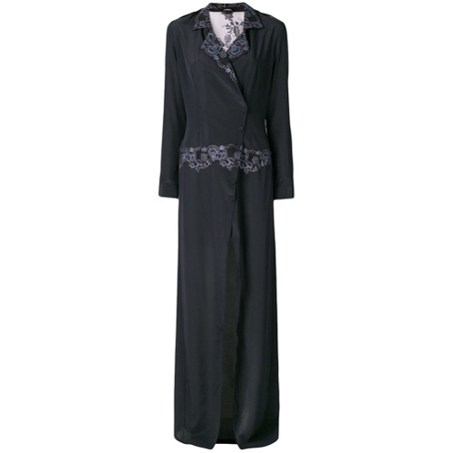 Imagen principal de producto de La Perla vestido de noche largo bordado - Negro - La Perla