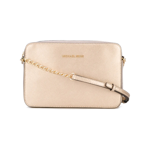 bolsa dourada michael kors