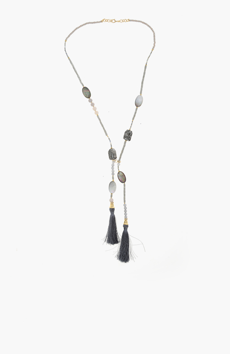 NETWORK Necklace, Grey