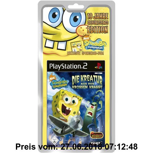 Gebr. - SpongeBob Schwammkopf - Kreatur aus der krossen Krabbe - 10 Jahre Geburtstags Edition