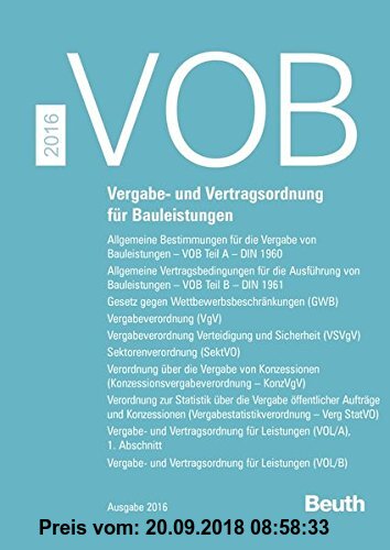 VOB Zusatzband 2016