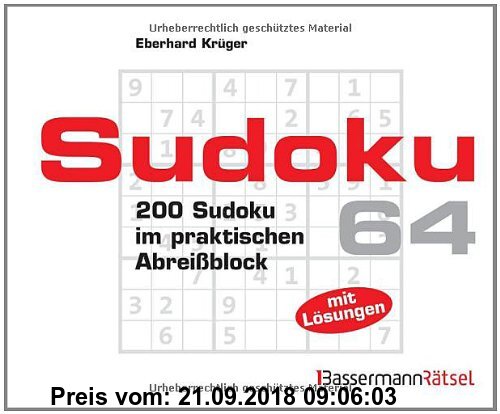 Gebr. - Sudoku Block 64: 200 Sudoku im praktischen Abreißblock