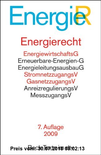 Gebr. - Energierecht (EnergieR): EnergiewirtschaftsG, Erneuerbare-Energien-G, Kraft-Wärme-Kopplungs-G, StromnetzzugangsV, GasnetzzugangsV, Energieeins