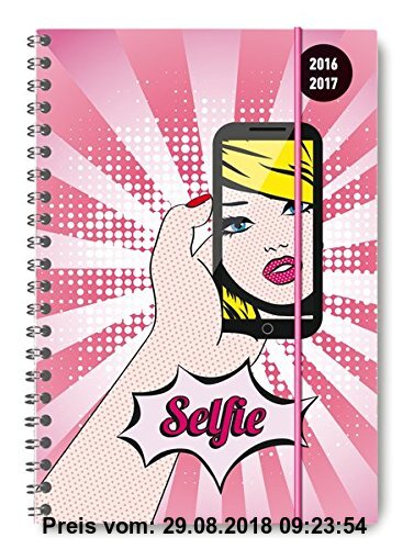 Gebr. - Collegetimer Selfie2016/2017 - Schülerkalender A5 - Weekly - Ringbindung - 224 Seiten