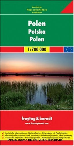 Gebr. - Freytag Berndt Autokarten, Polen 1:700.000: Poland. Nationalparks. Ortsregister mit Postleitzahlen. Touristische Informationen