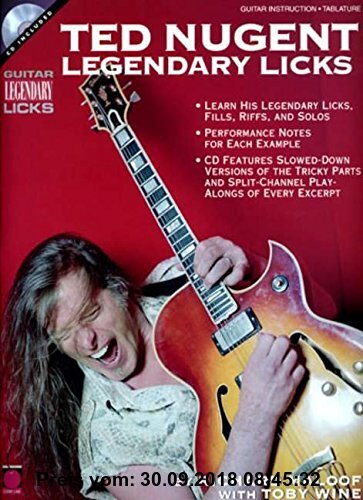 Gebr. - Legendary Licks Ted Nugent Tab Book / Cd: Grifftabelle, CD für Gitarre (Guitar Legendary Licks)