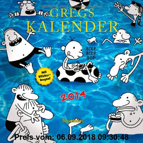 Gebr. - Gregs Kalender 2014: Mit Stickerbogen