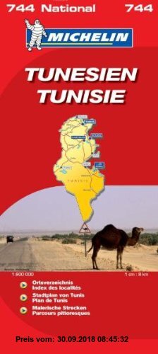 Gebr. - Tunesien 1 : 800 000: Nationalkarte mit Stadtplan Tunis