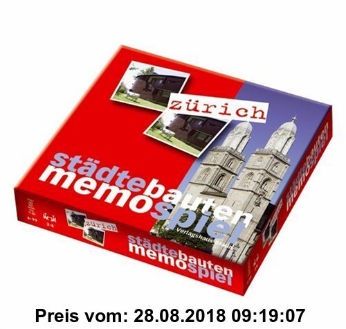 Gebr. - StädteBautenMemoSpiel Zürich. Spieleranzahl: 2-8. Mit Booklet in 6 Sprachen, 16 S.