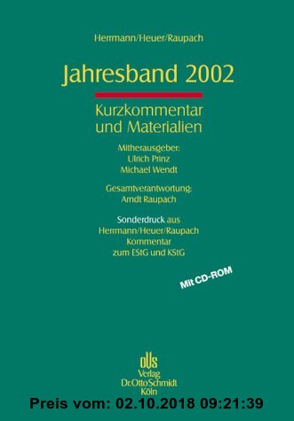 Gebr. - Kurzkommentar und Materialien zu den Steueränderungsgesetzen 2001, Jahresband 2002, m. CD-ROM