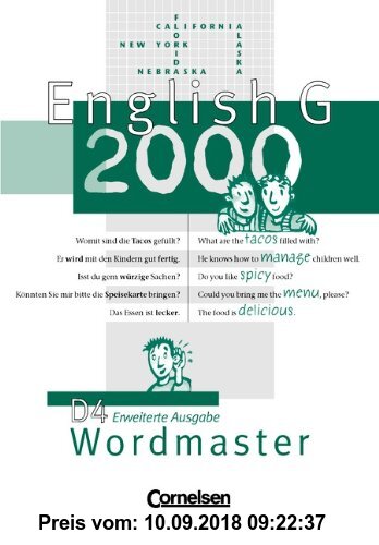 Gebr. - English G 2000 - Erweiterte Ausgabe D: English G 2000, Ausgabe D, Wordmaster, Erweiterte Ausg.: Vokabellernbuch