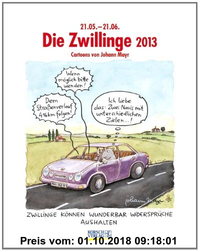 Gebr. - Zwillinge 2013: Sternzeichen-Cartoonkalender