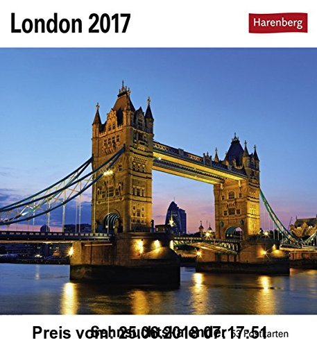 Gebr. - London - Kalender 2017: Sehnsuchtskalender, 53 Postkarten