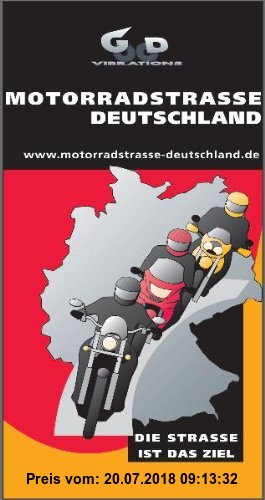 Gebr. - Motorradstraße Deutschland Box. 80 laminierte Kartenauschnitte. Übersichtskarte 1:300.000