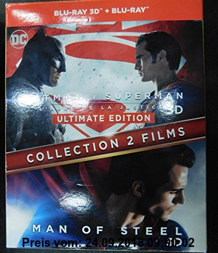 Gebr. - Collection 2 films : Batman v Superman : L'aube de la justice + Man of Steel [Combo Blu-ray 3D + Blu-ray 2D]