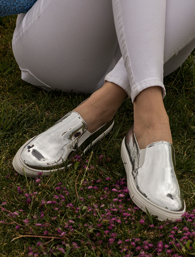 

Mecrea woman Mirror Sneakers, Silver