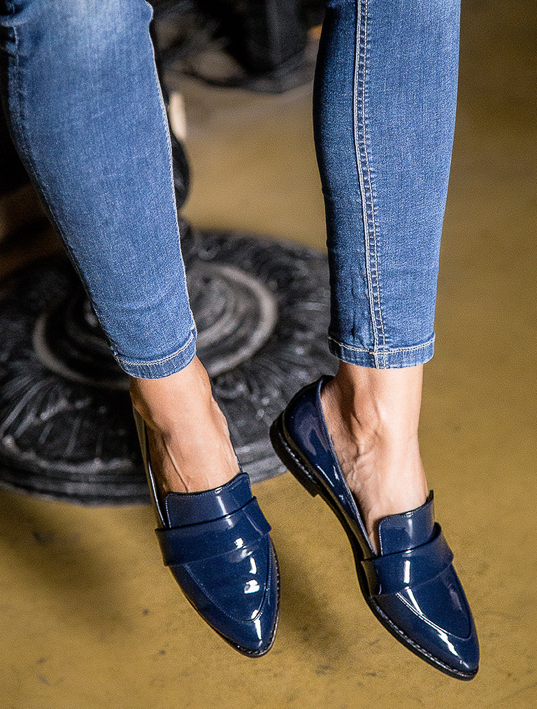 

Mecrea woman Molly Oxford & Loafer Shoes, Navy blue