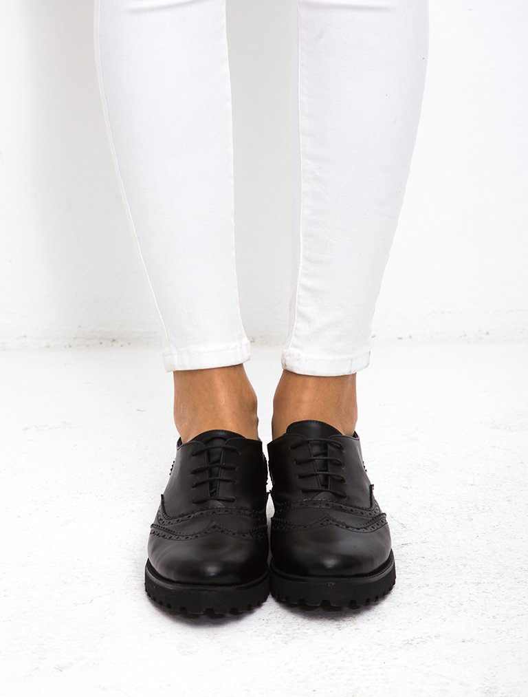 

Mecrea woman Jerry Oxford & Loafer Shoes, Black
