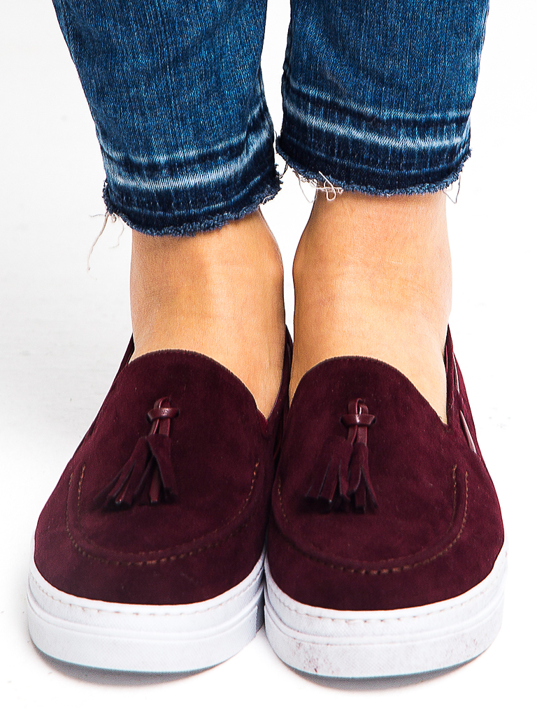 

Mecrea woman Ricki Sneakers, Claret red