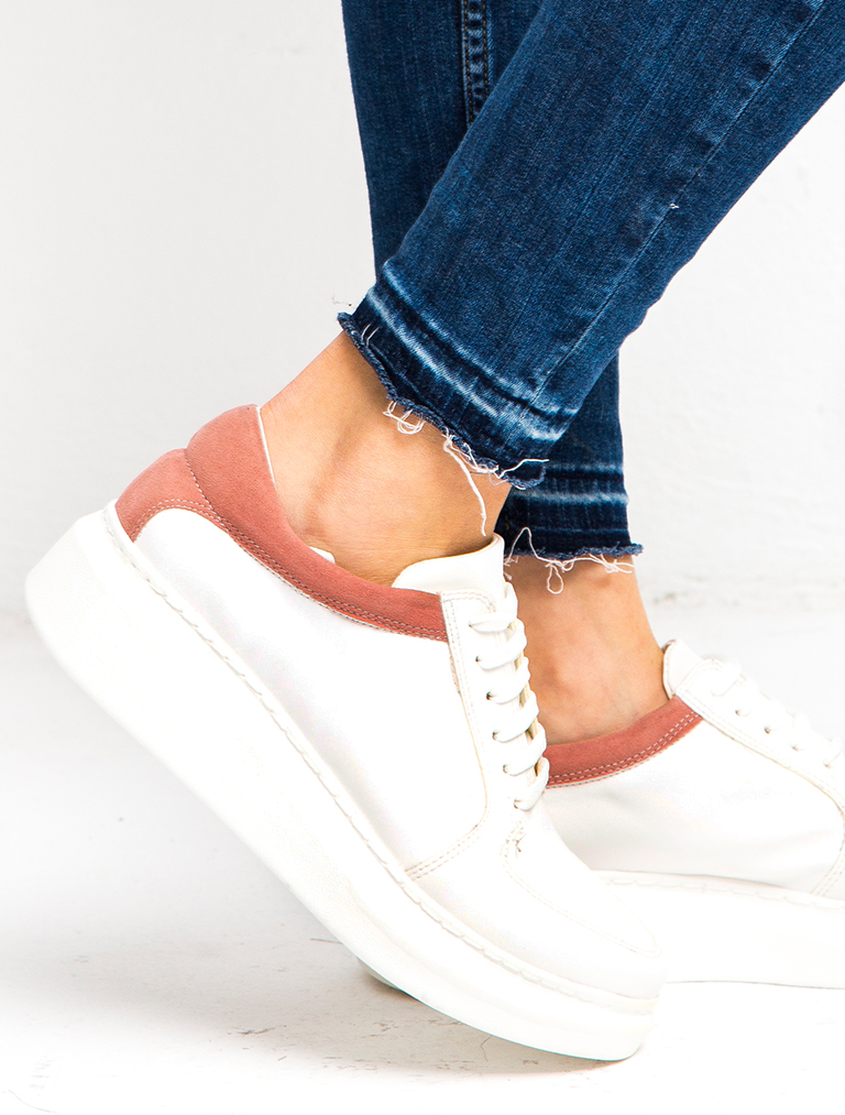 

Mecrea woman Terry Sneakers, White