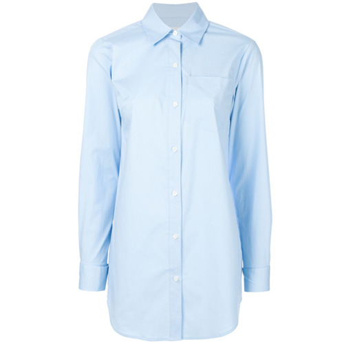 Styletorch - oversized button-down shirt - Blue