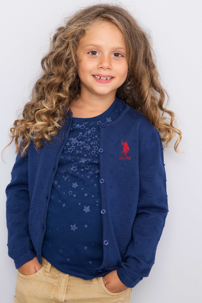 

US POLO ASSN Cardigan & Jumpers, Navy blue