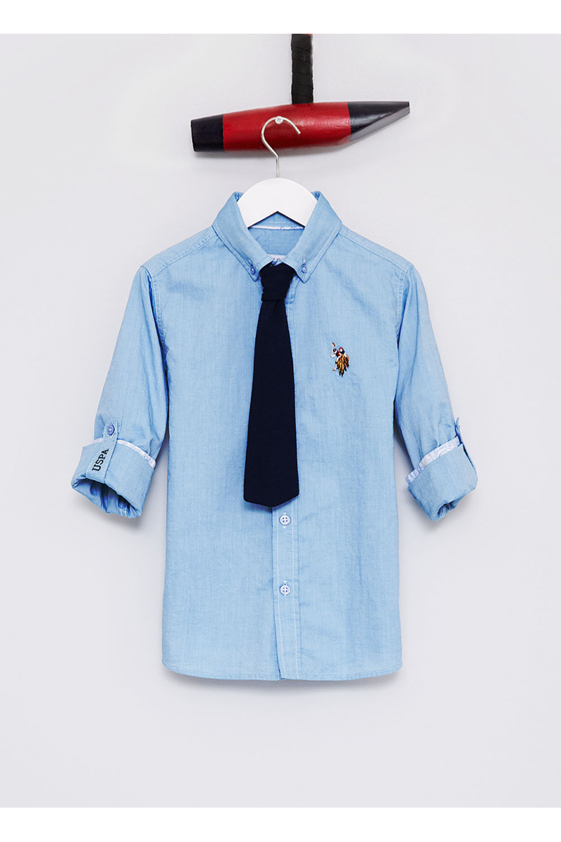 

US POLO ASSN Shirt & T-Shirt, Saxe blue