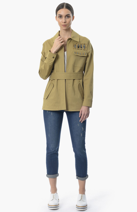 

NETWORK Overcoat, Oil green