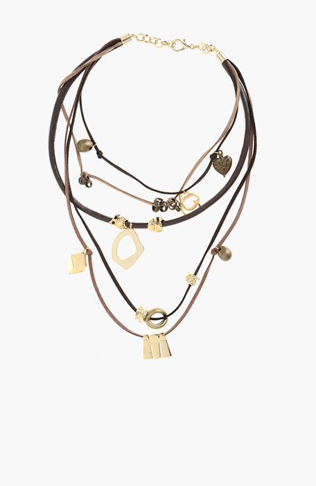

NETWORK Necklace, Brown