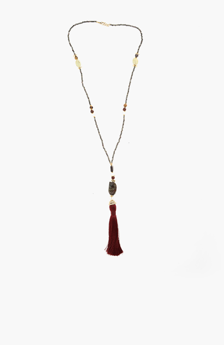 

NETWORK Necklace, Claret red
