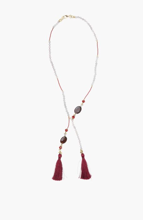 

NETWORK Necklace, Claret red