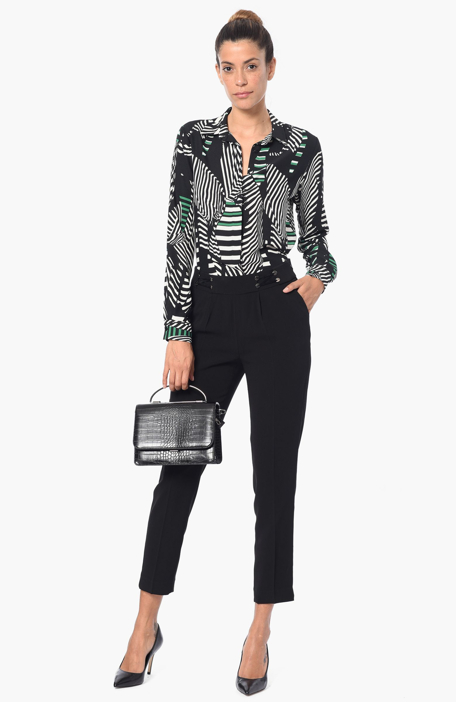 

NETWORK Shirt, Siyah yesil