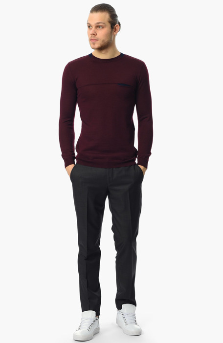 

GEORGE HOGG Jumper & Sweater, Claret red