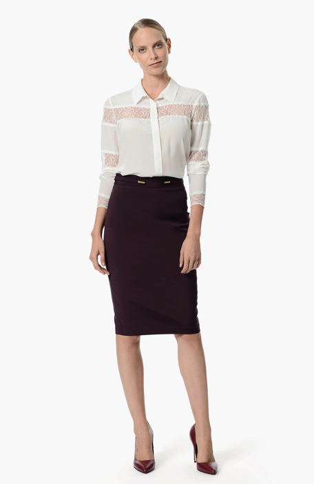 

NETWORK Skirt, Claret red