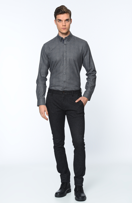 

GEORGE HOGG Shirt, Anthracite