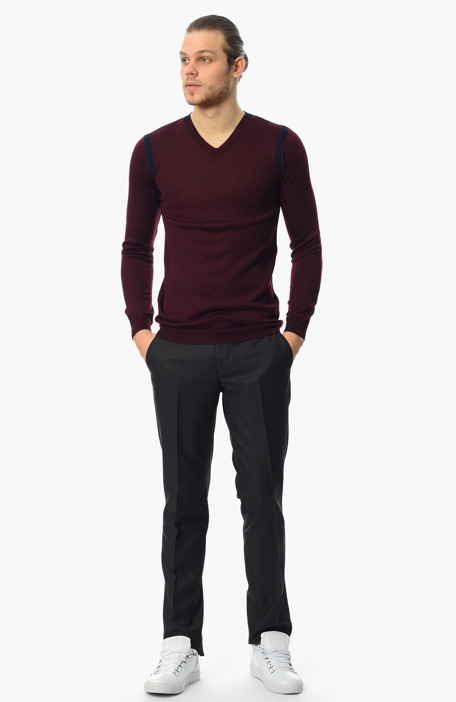 

GEORGE HOGG Jumper & Sweater, Claret red