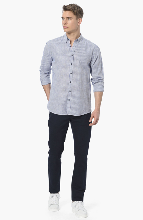 

GEORGE HOGG Trousers, Navy blue