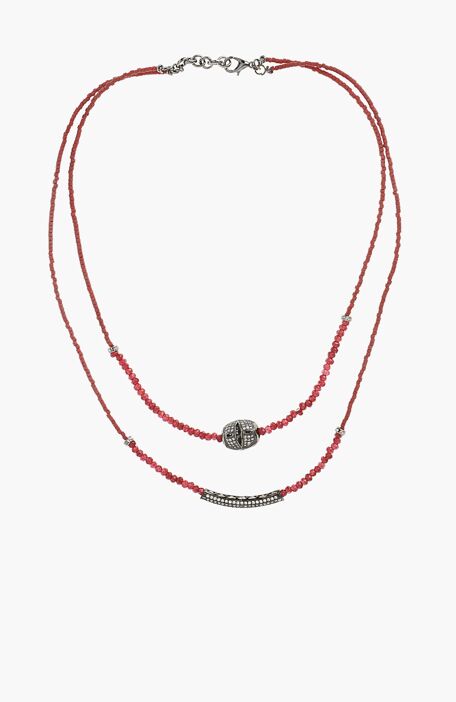 

NETWORK Necklace, Claret red